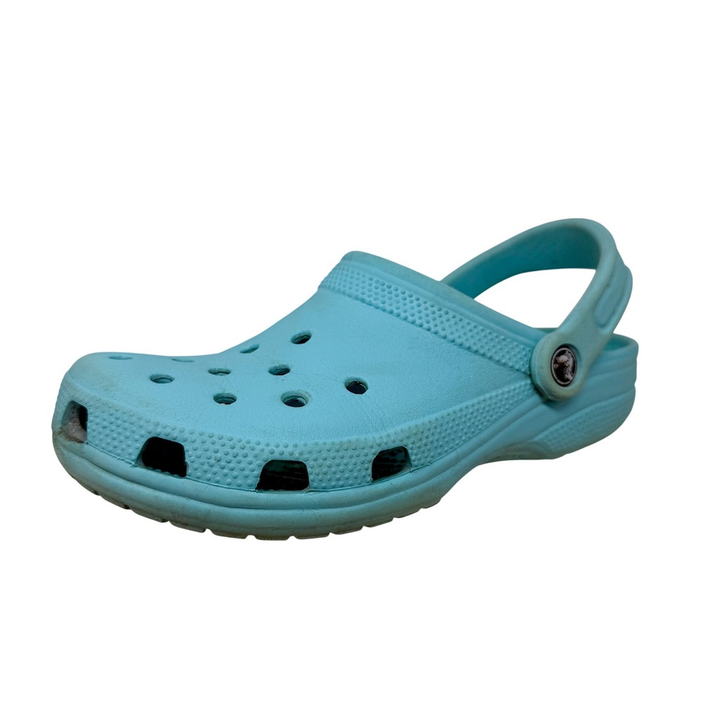 Crocs Classic Clog Turquoise Blue Women's 8 / Men's 6 Slip On Comfort Shoes